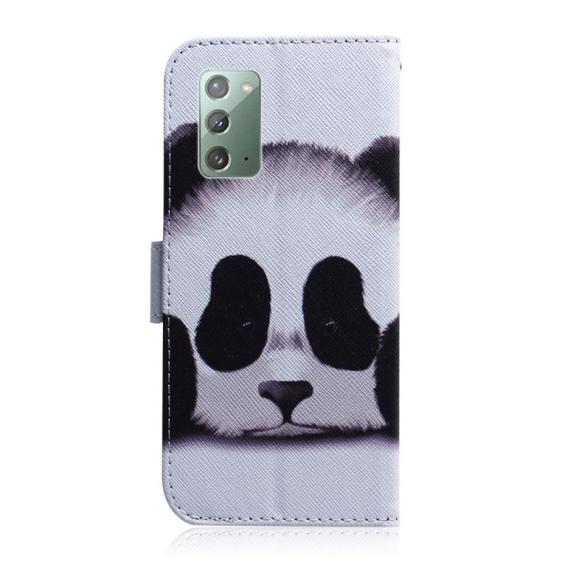 Lederhüllen Samsung Galaxy Note 20 Pandagesicht