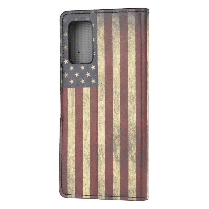 Lederhüllen Samsung Galaxy Note 20 Usa-Flagge