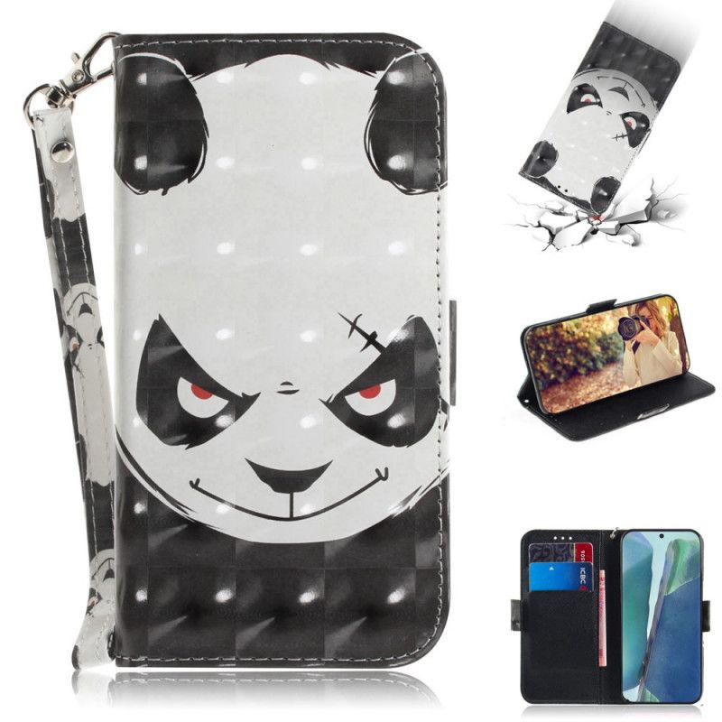 Lederhüllen Samsung Galaxy Note 20 Wütender Panda Mit Tanga