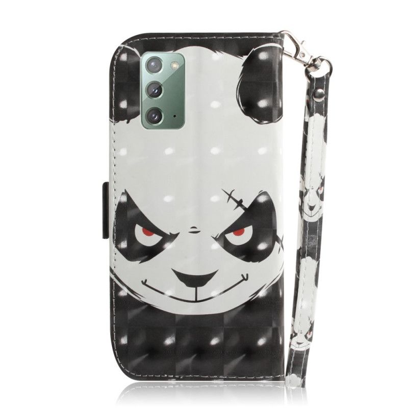 Lederhüllen Samsung Galaxy Note 20 Wütender Panda Mit Tanga