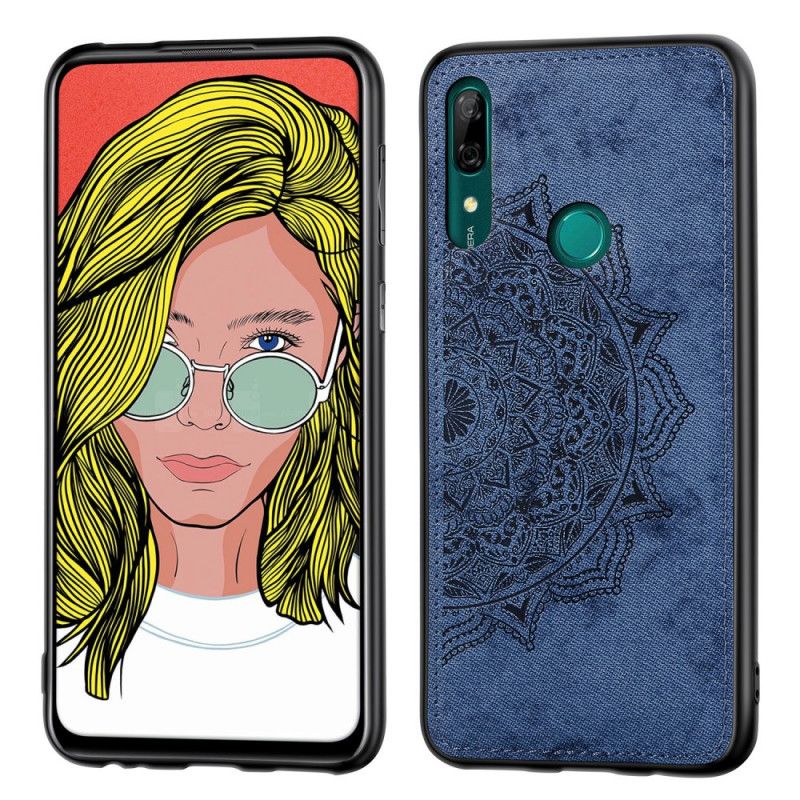 Hülle Für Huawei P Smart Z Pink Stoff- Und Mandala-Textur