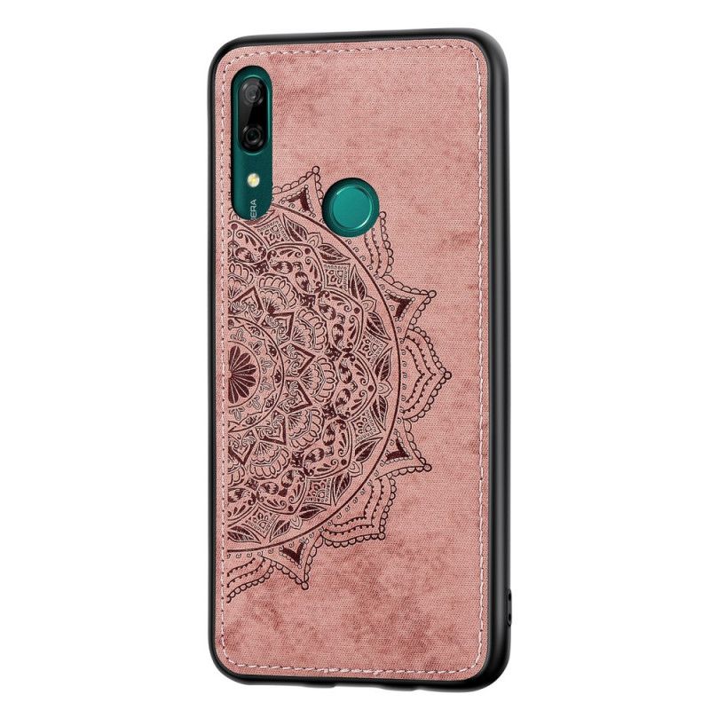 Hülle Für Huawei P Smart Z Pink Stoff- Und Mandala-Textur