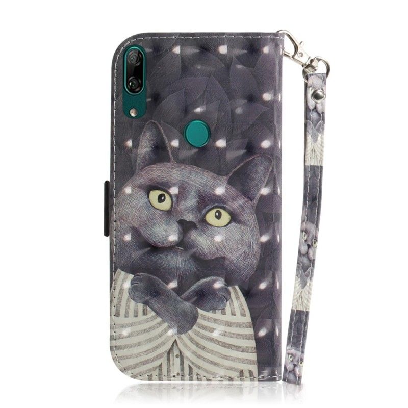 Lederhüllen Huawei P Smart Z Graue Katze Mit Tanga