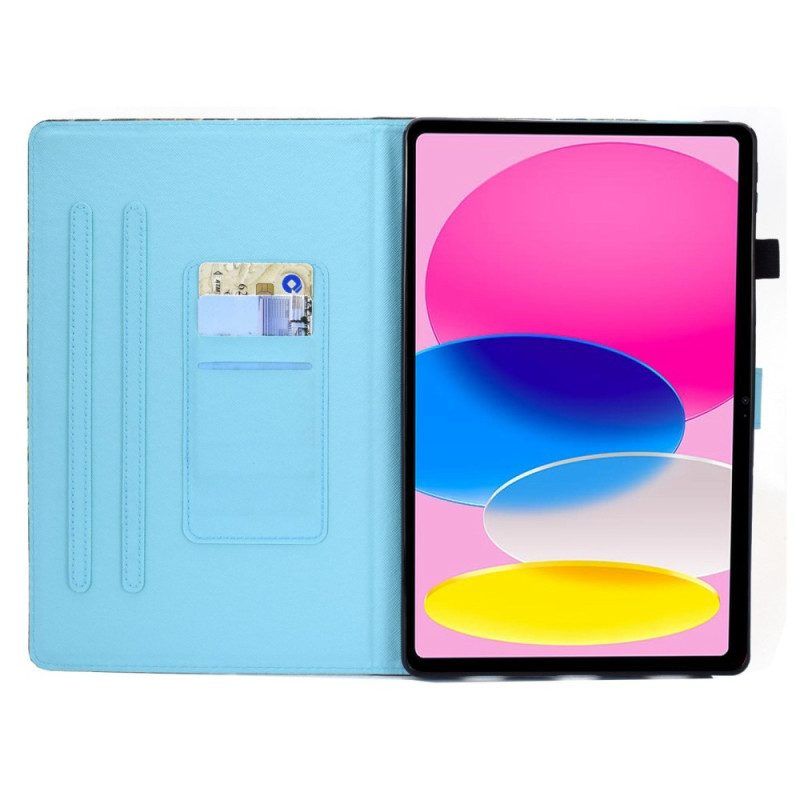 Flip Case Für iPad 10.9" (2022) Schmetterlingsmädchen