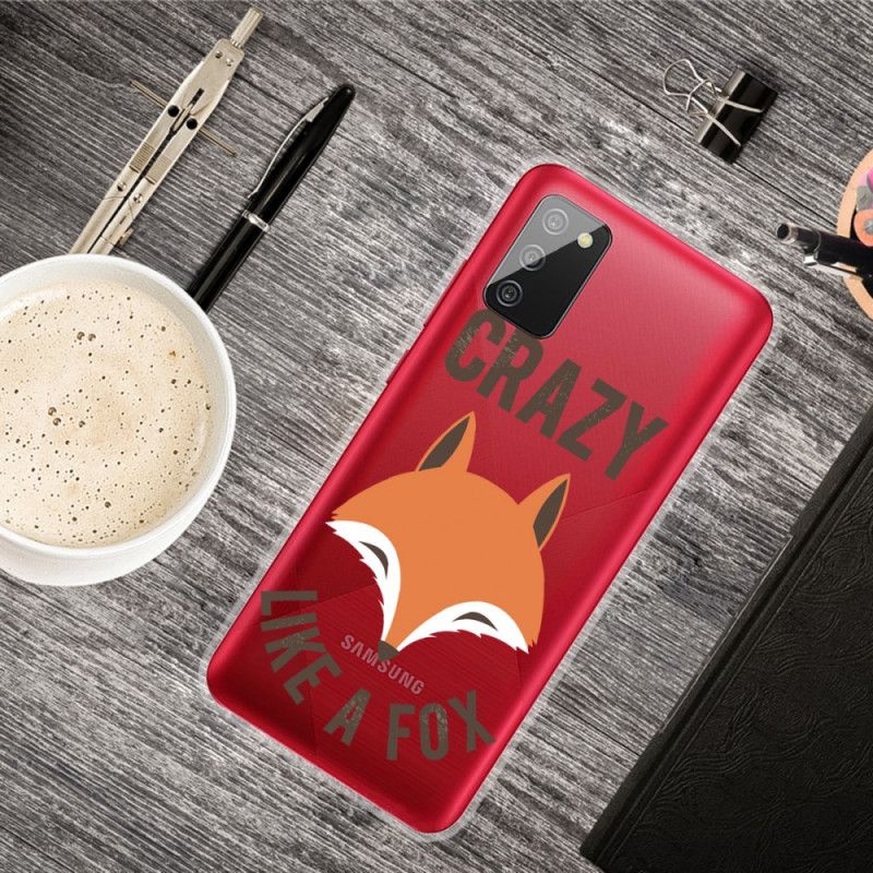 Hülle Samsung Galaxy A02S Handyhülle Fuchs / Verrückt Wie Ein Fuchs