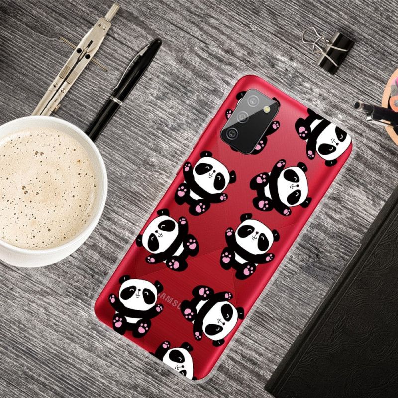 Hülle Samsung Galaxy A02S Top-Spaß-Pandas