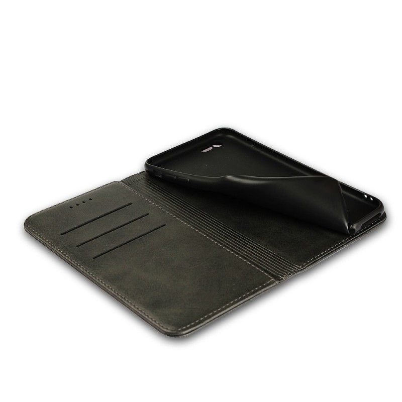 Flip Case iPhone 7 Plus / 8 Plus Schwarz Premium-Kunstledernähte