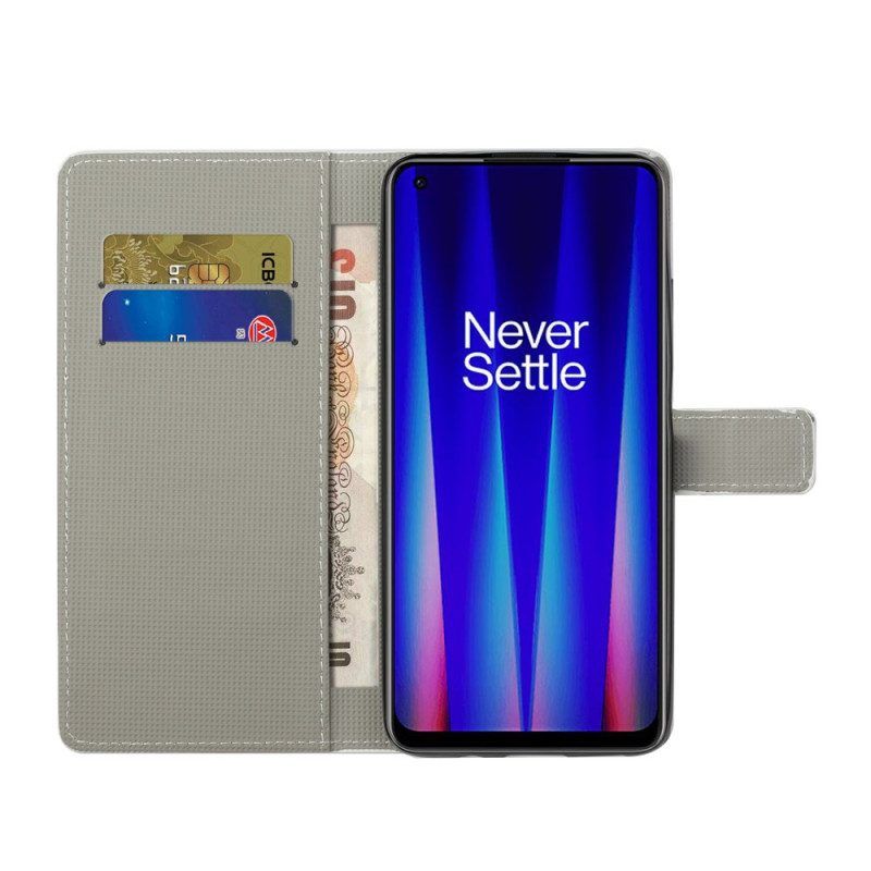 Flip Case Für OnePlus Nord CE 2 5G Kirschblüte