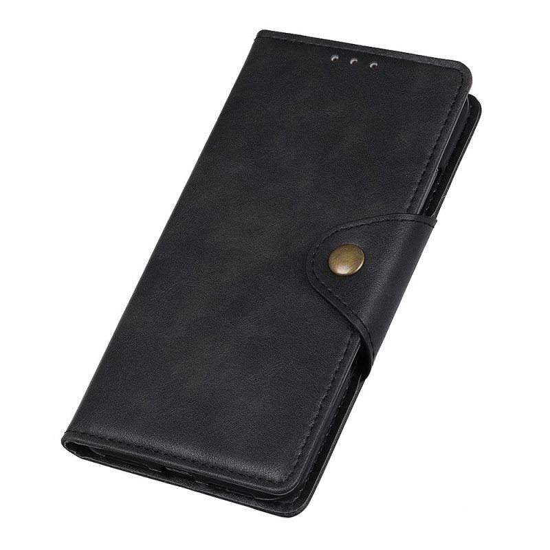 Flip Case Für OnePlus Nord CE 2 5G Kunstleder Mit Knopf