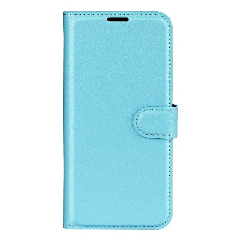 Flip Case Für OnePlus Nord CE 2 5G Litschi-kunstleder