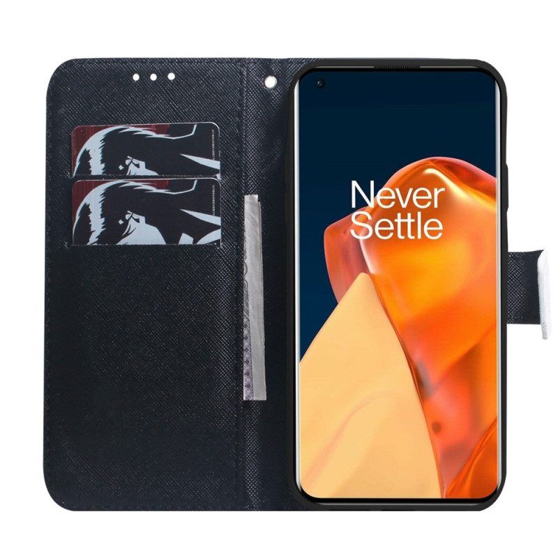 Flip Case Für OnePlus Nord CE 2 5G Trauriger Panda