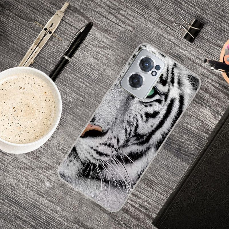 Hülle Für OnePlus Nord CE 2 5G Weißer Tiger