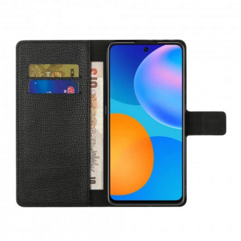 Flip Case Für Poco M3 Pro 5G Einzelne Litschi