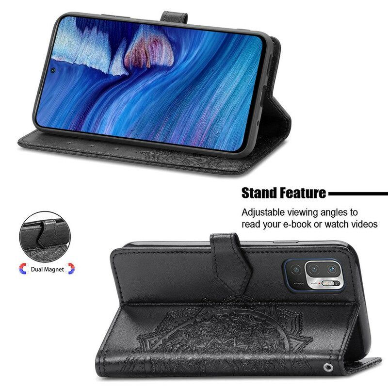 Flip Case Für Poco M3 Pro 5G Mandala-mittelalter