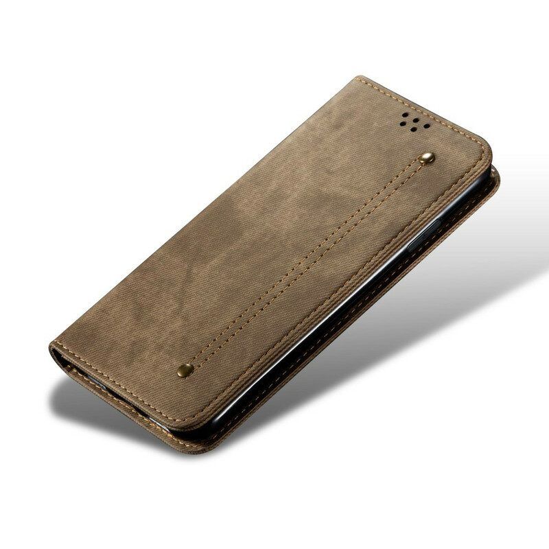 Schutzhülle Für Poco M3 Pro 5G Flip Case Denim-stoff