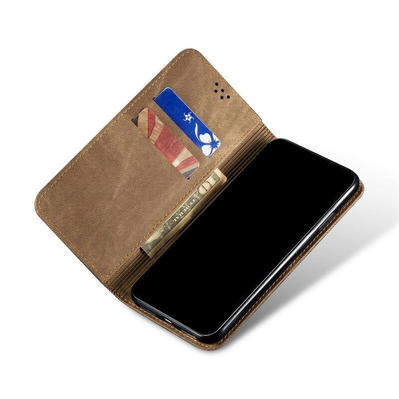 Schutzhülle Für Poco M3 Pro 5G Flip Case Denim-stoff