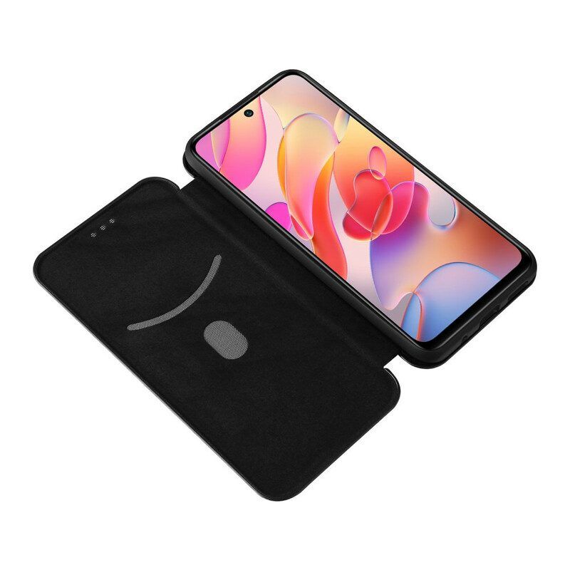 Schutzhülle Für Poco M3 Pro 5G Flip Case Farbige Kohlefaser