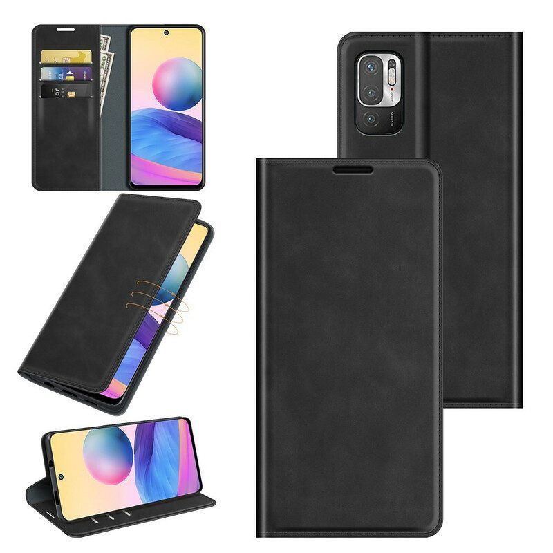 Schutzhülle Für Poco M3 Pro 5G Flip Case Seidiger Touch