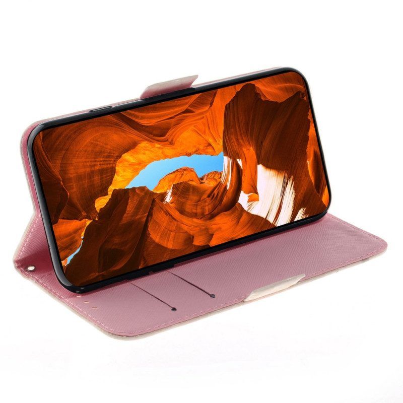 Flip Case Für Samsung Galaxy A14 / A14 5G Mit Kordel Tanga-hamster