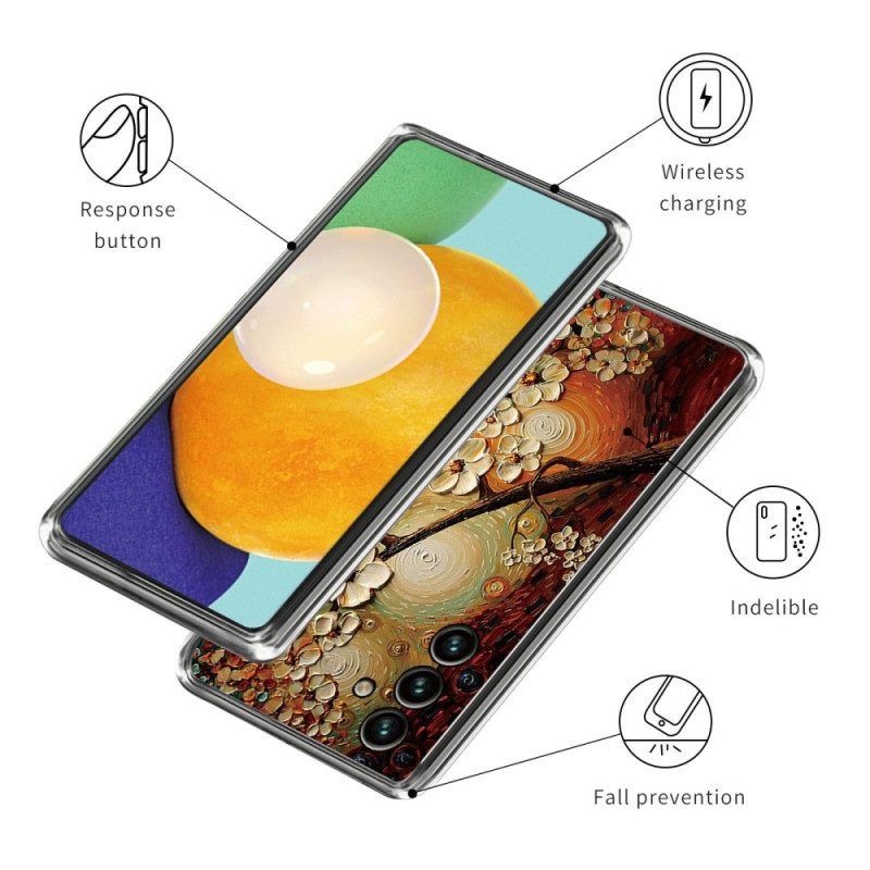 Handyhülle Für Samsung Galaxy A14 / A14 5G Flexible Blume