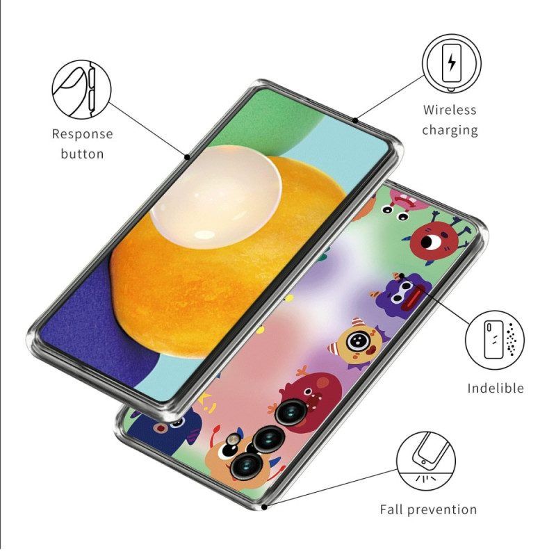 Handyhülle Für Samsung Galaxy A14 / A14 5G Flexible Kleine Monster