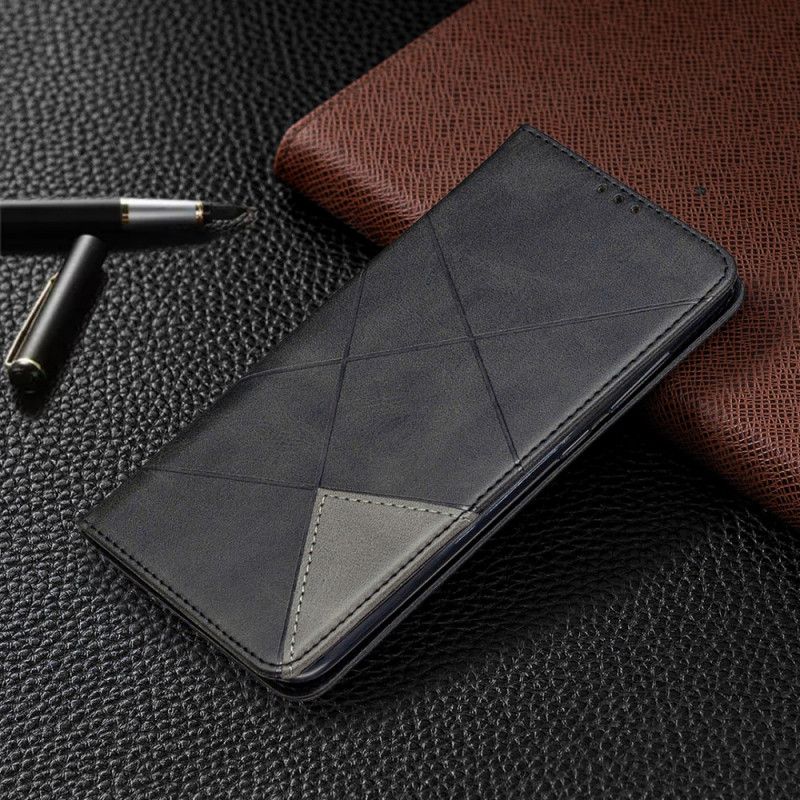 Flip Case Für Xiaomi Redmi Note 9 Schwarz Künstlerstil