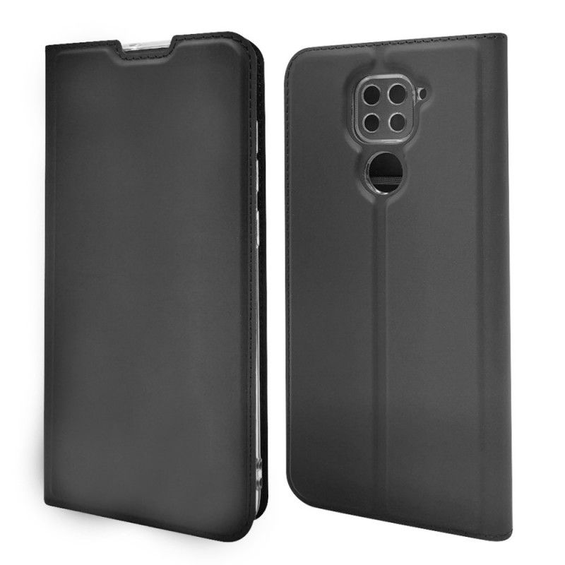 Flip Case Für Xiaomi Redmi Note 9 Schwarz Magnetverschluss
