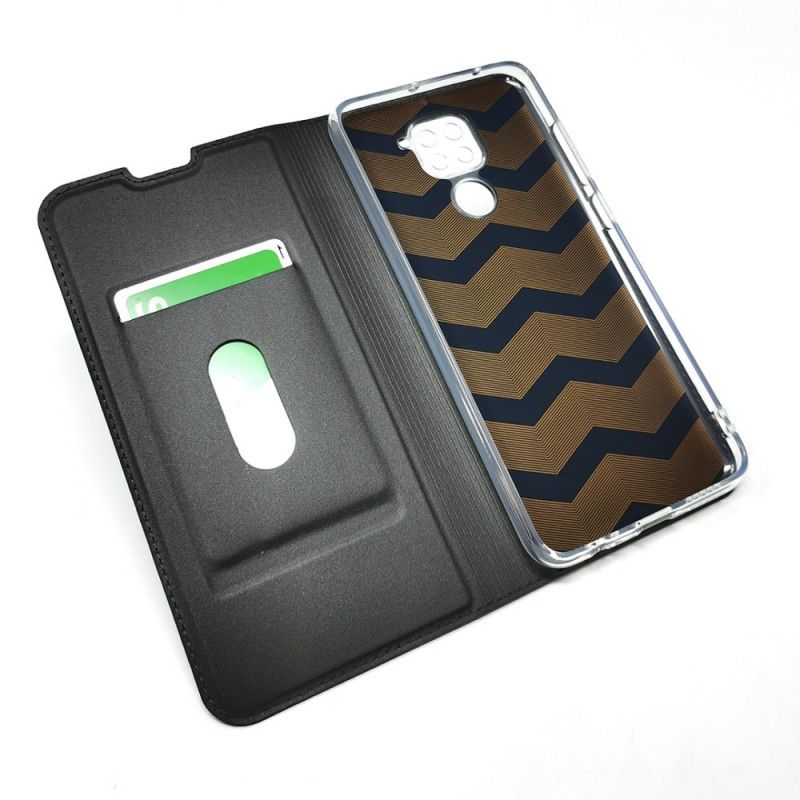 Flip Case Für Xiaomi Redmi Note 9 Schwarz Magnetverschluss