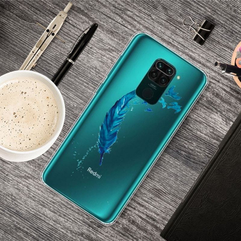 Hülle Für Xiaomi Redmi Note 9 Schöne Blaue Feder