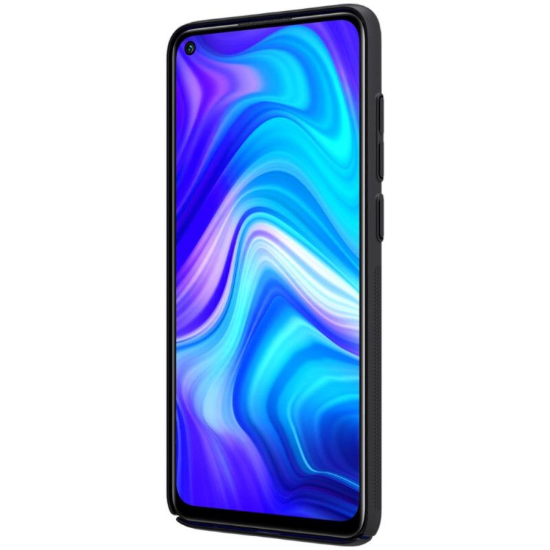 Hülle Für Xiaomi Redmi Note 9 Schwarz Starrer Gefrosteter Nillkin