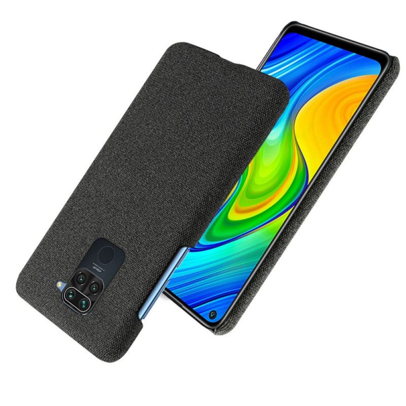 Hülle Für Xiaomi Redmi Note 9 Schwarz Stoffstruktur