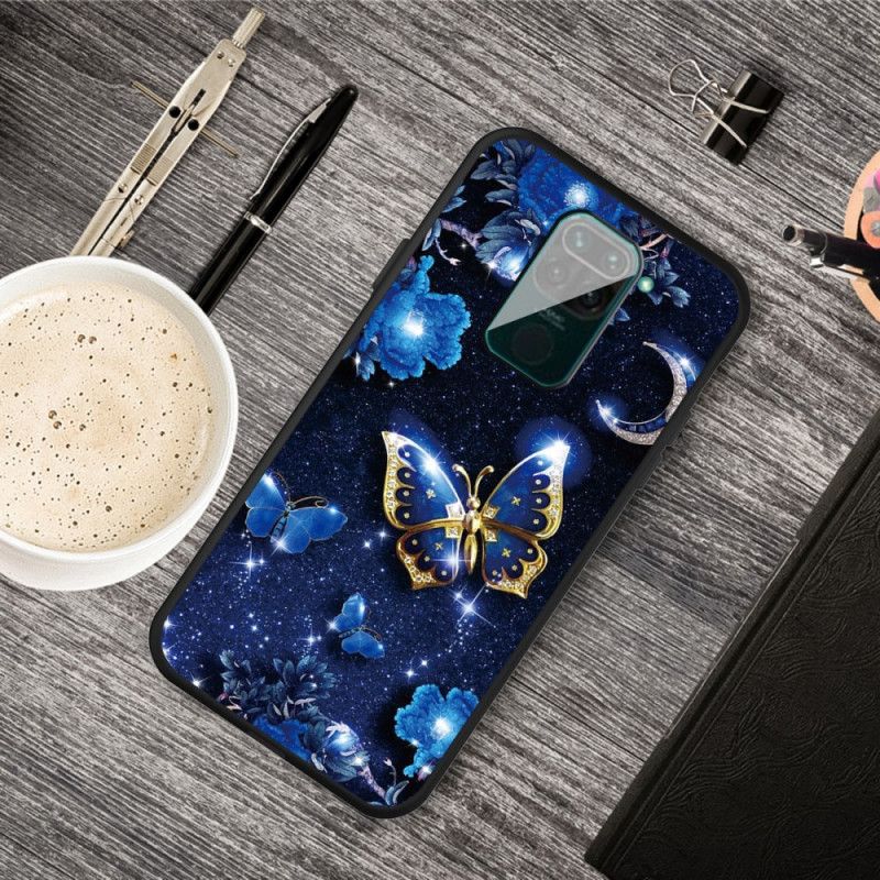 Hülle Xiaomi Redmi Note 9 Handyhülle Goldener Schmetterling