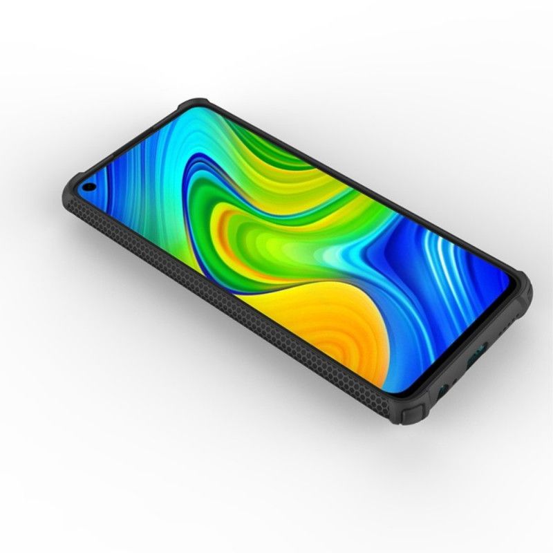 Hülle Xiaomi Redmi Note 9 Schwarz Krieger Mit Ring