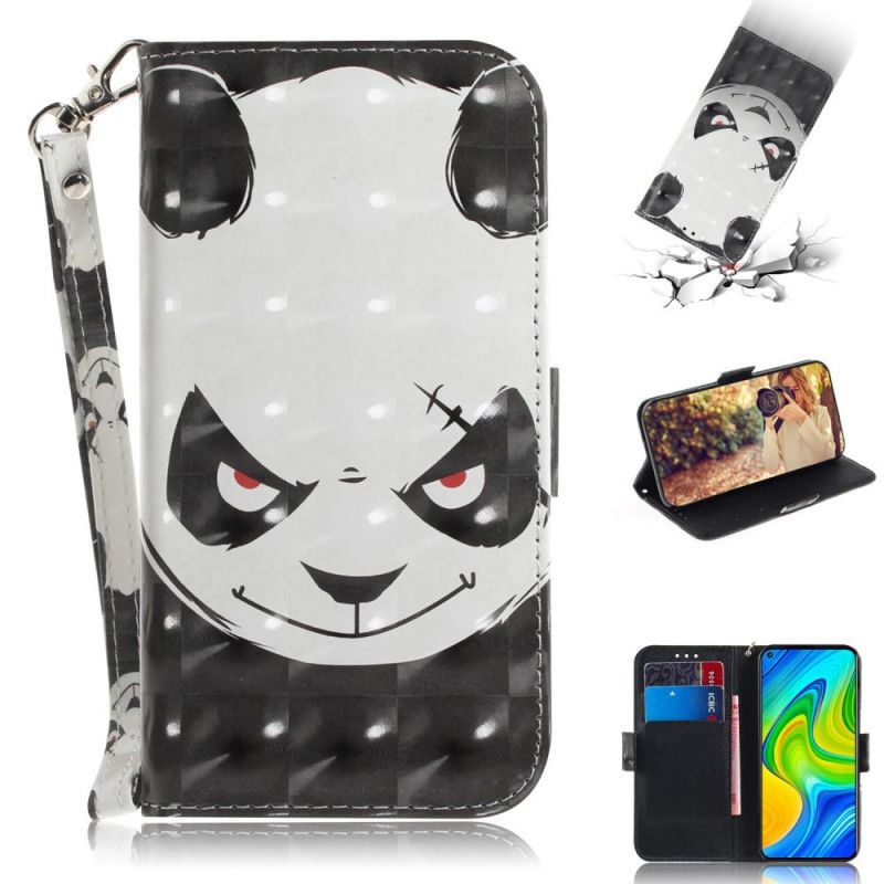 Lederhüllen Xiaomi Redmi Note 9 Wütender Panda Mit Tanga