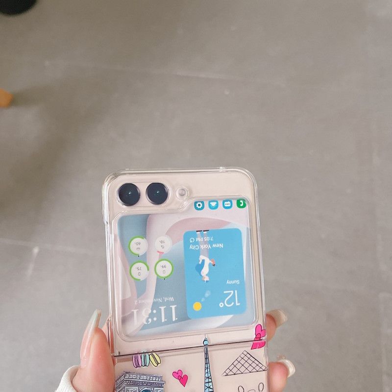 Hülle Für Samsung Galaxy Z Flip 5 Transparentes London