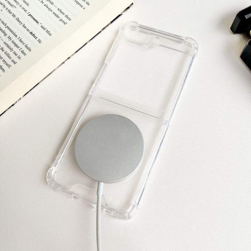 Hülle Samsung Galaxy Z Flip 5 Handyhülle Transparent Magsafe Kompatibel