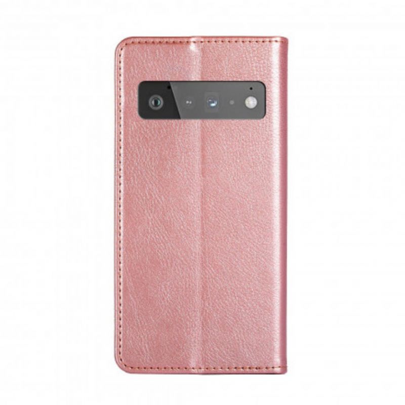 Flip Case Google Pixel 6 Pro Handyhülle Vintage-leder-stil