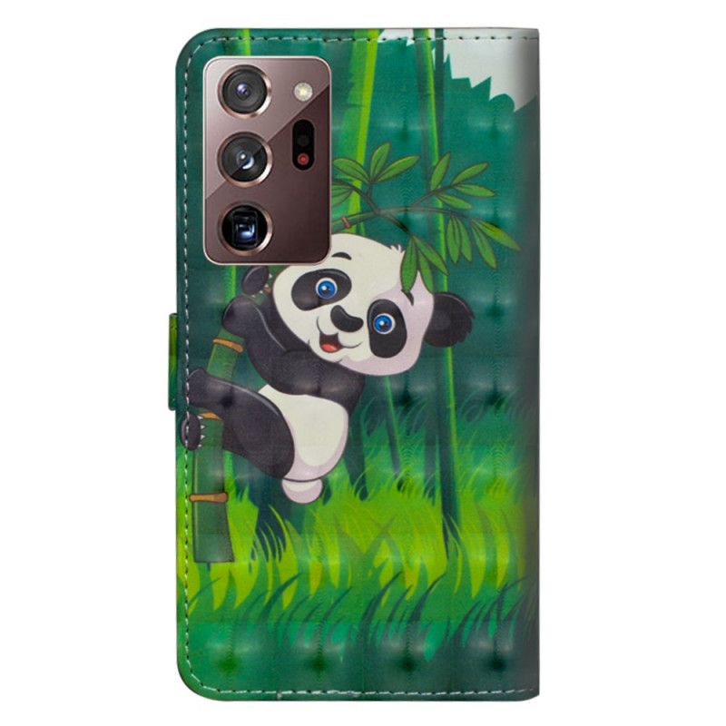 Lederhüllen Samsung Galaxy Note 20 Ultra Panda Und Bambus