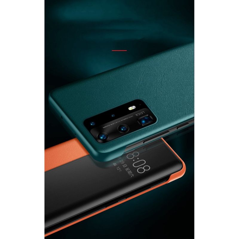 Cover Anzeigen Huawei P40 Schwarz Ledereffekt