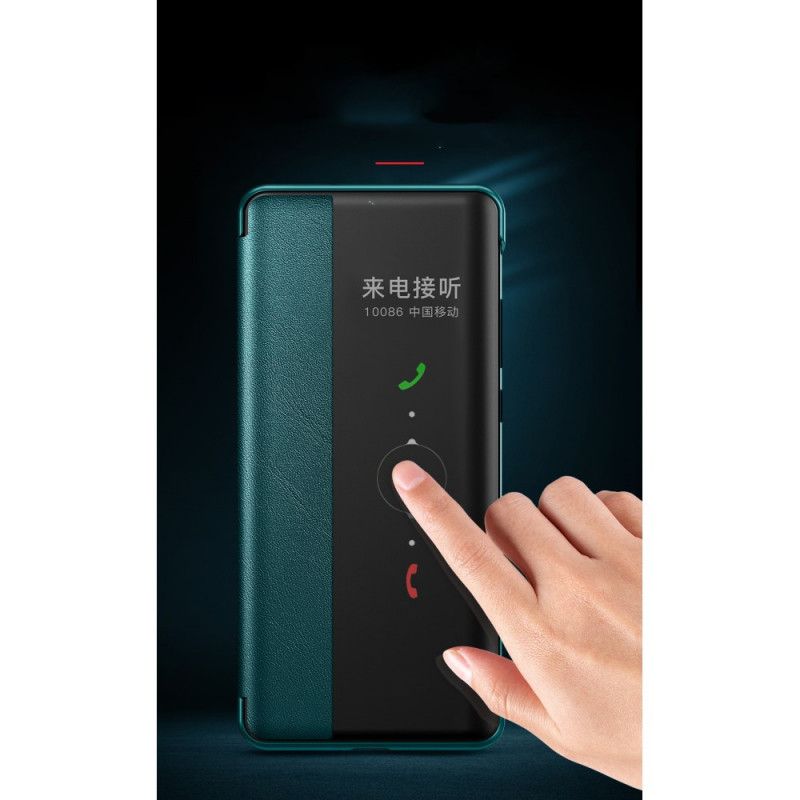 Cover Anzeigen Huawei P40 Schwarz Ledereffekt