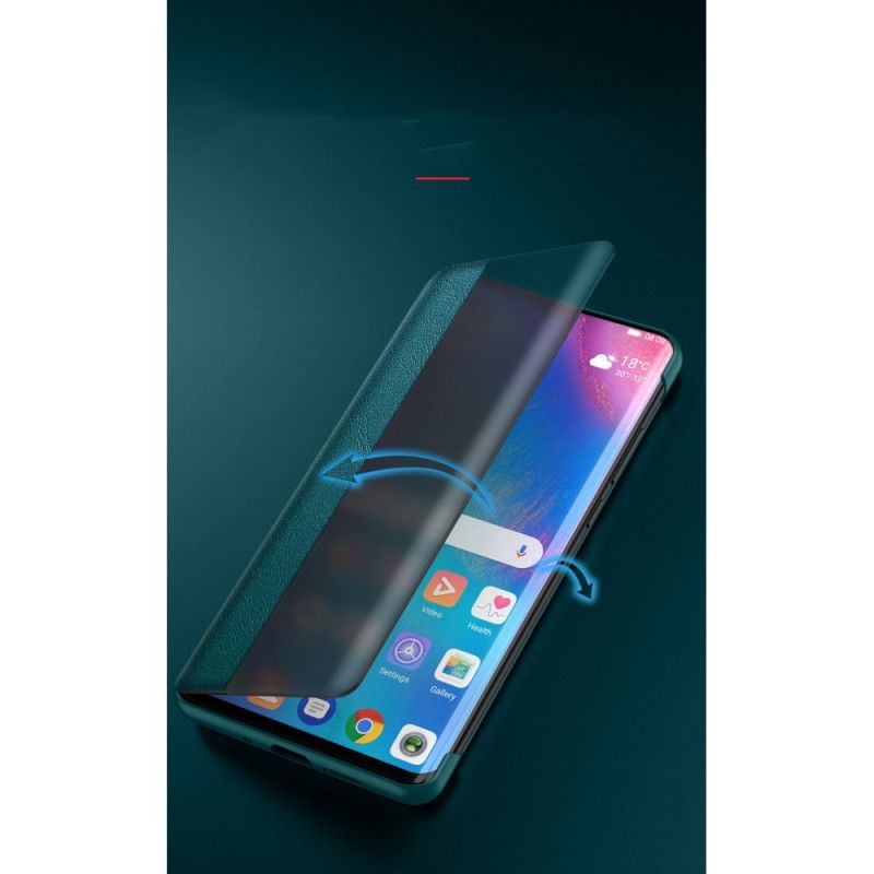 Cover Anzeigen Huawei P40 Schwarz Ledereffekt