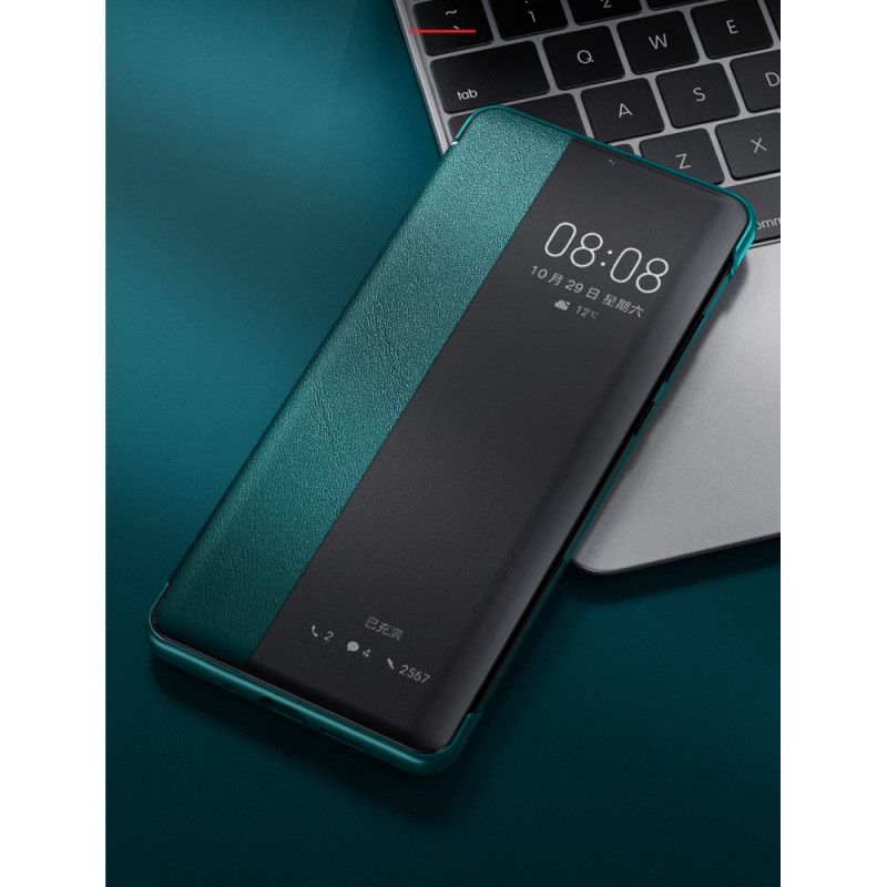 Cover Anzeigen Huawei P40 Schwarz Ledereffekt