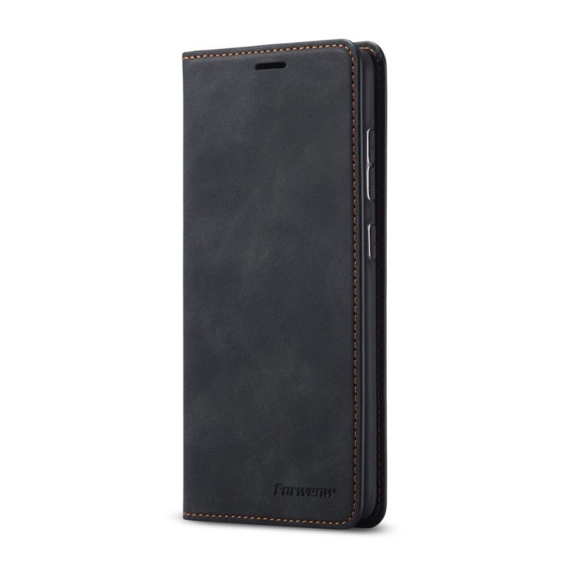 Flip Case Huawei P40 Schwarz Forwenw Ledereffekt