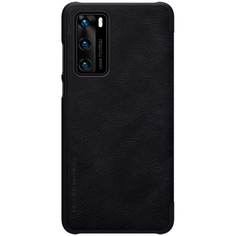 Flip Case Huawei P40 Schwarz Qin-Serie Nillkin