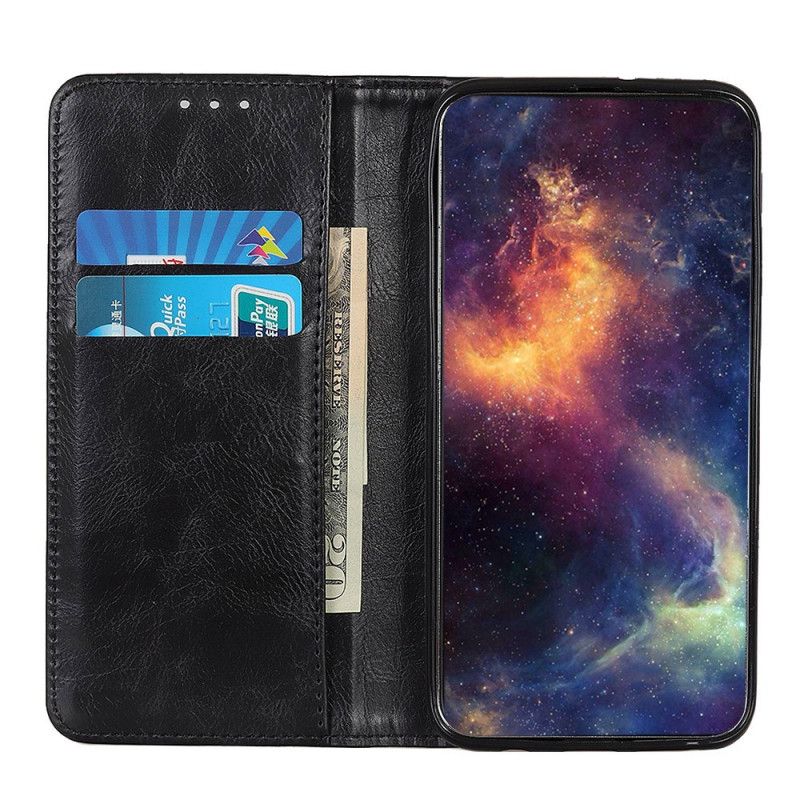 Flip Case Huawei P40 Schwarz Vintage Alt