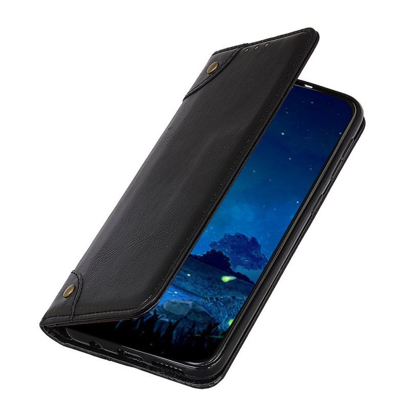 Flip Case Huawei P40 Schwarz Vintage Alt