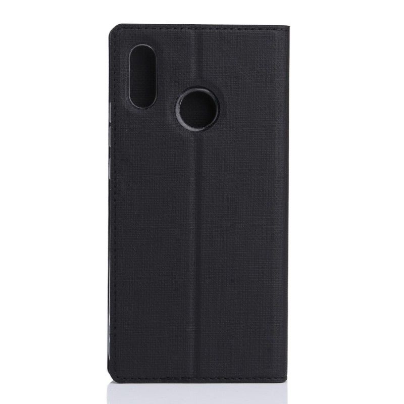 Flip Case Huawei P20 Lite Schwarz Strukturiert