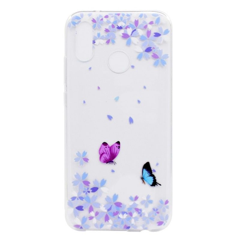 Hülle Huawei P20 Lite Handyhülle Transparente Schmetterlinge Und Blumen