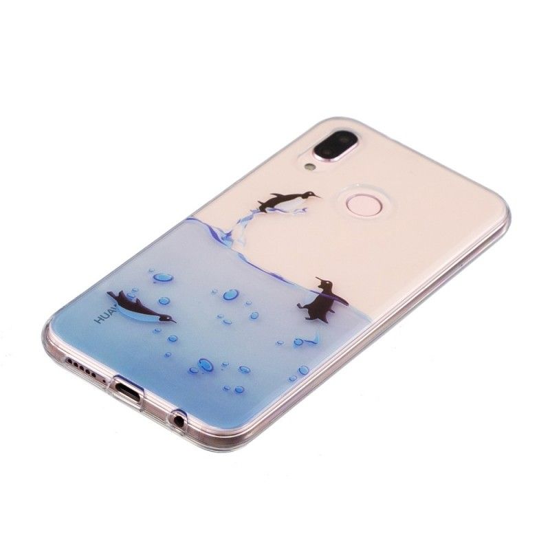 Hülle Huawei P20 Lite Handyhülle Transparentes Pinguinspiel