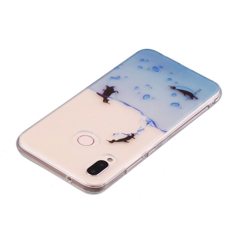 Hülle Huawei P20 Lite Handyhülle Transparentes Pinguinspiel